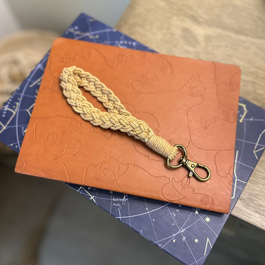 Macramé Wristlet Keychain