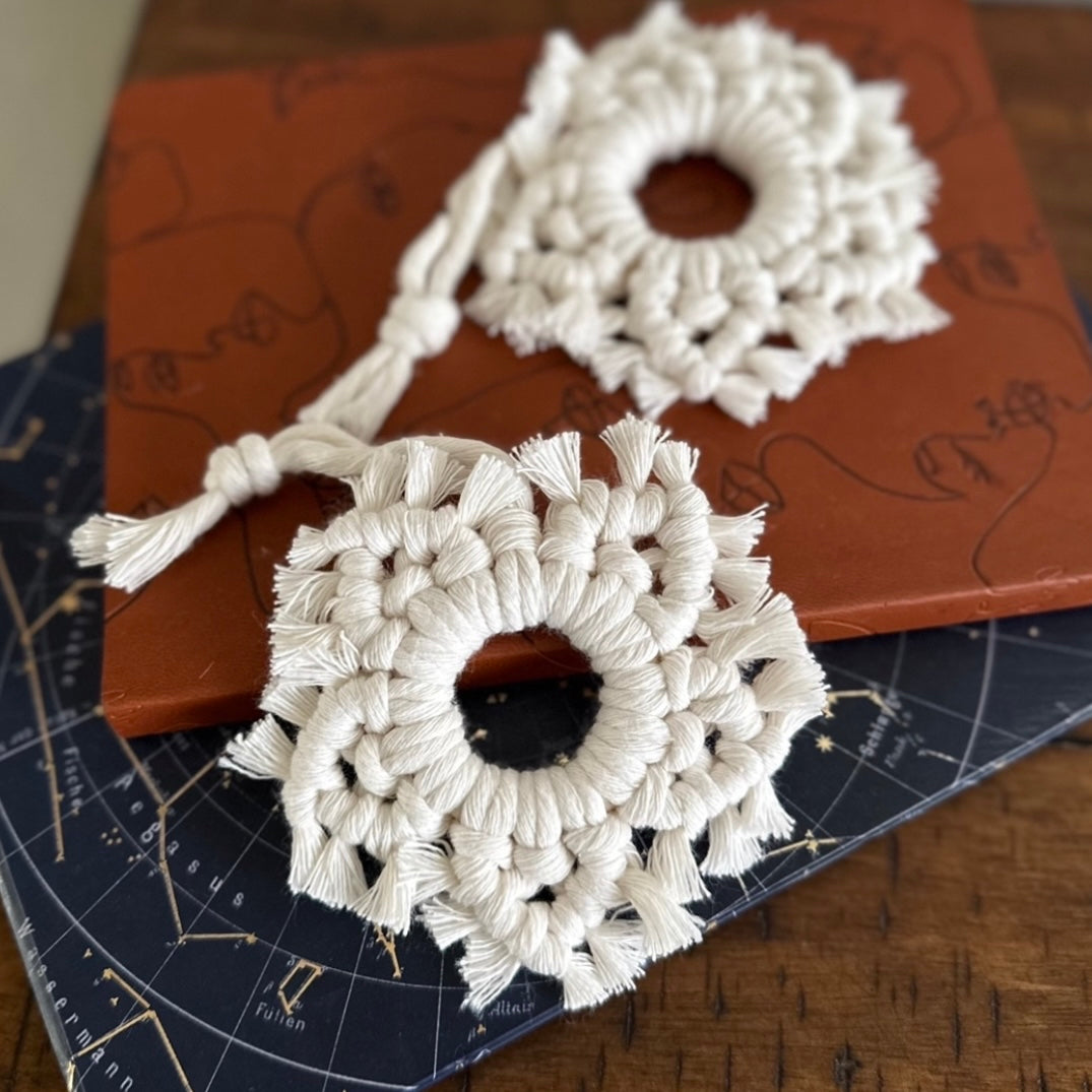 Macramé Snowflake Ornament