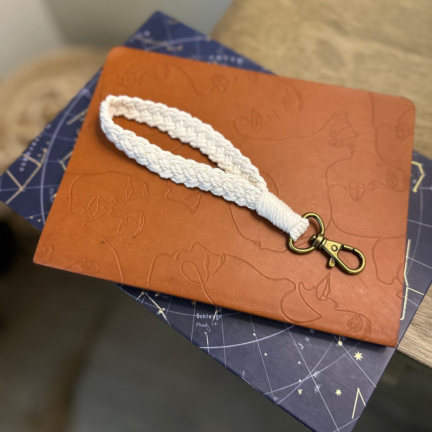 Macramé Wristlet Keychain