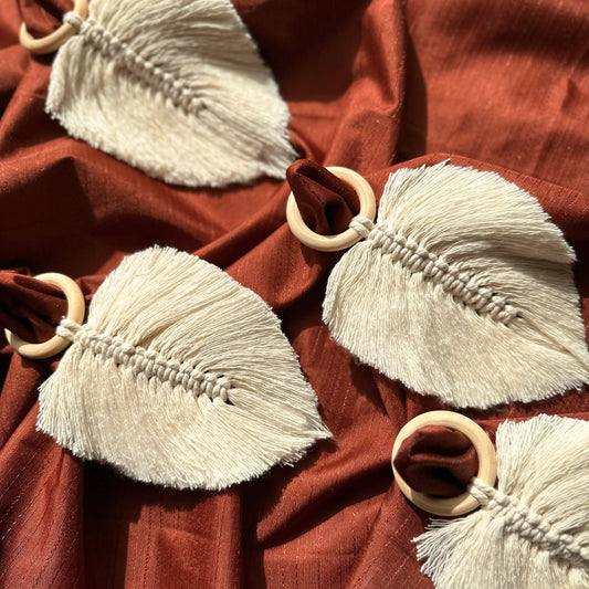 Palm Napkin Ring Set of 2